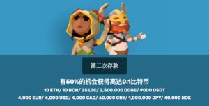 BitcoinCasino第二筆入金紅利-50%