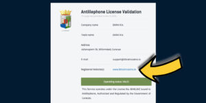 BitcoinCasino.io 的線上賭場營運執照-在這邊下注,安全嗎?Curacao Antillephone