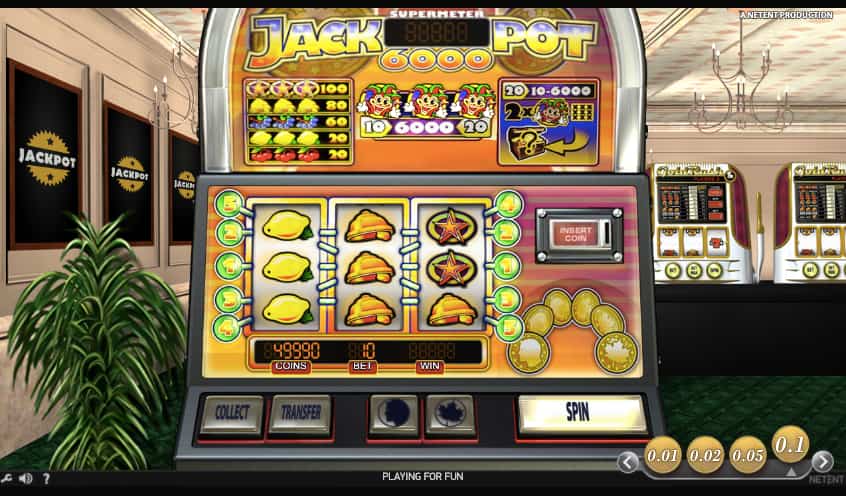 玩家回報率98.86%-Jackpot 6000大頭彩老虎機